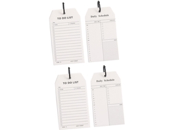Bound Planner Notebook 4pcs Em Papel Branco Para Organização E Viagem