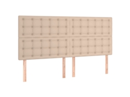 Cabeceira Cappuccino 180x5x118/128 Cm Couro Sintético MAISON EXCLUSIVE