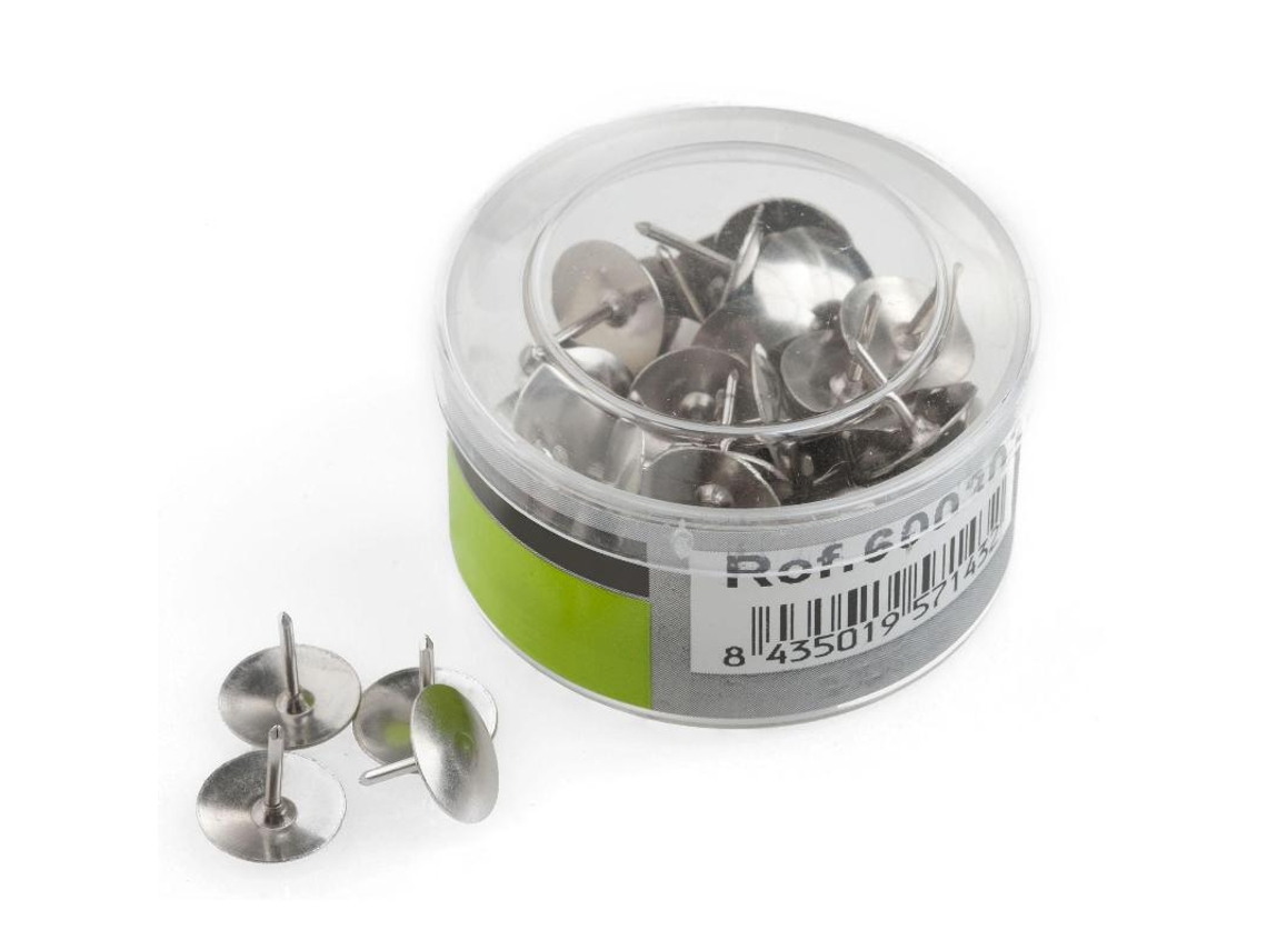 Chinchetas Niqueladas Cajita Caja 50 Sysfix