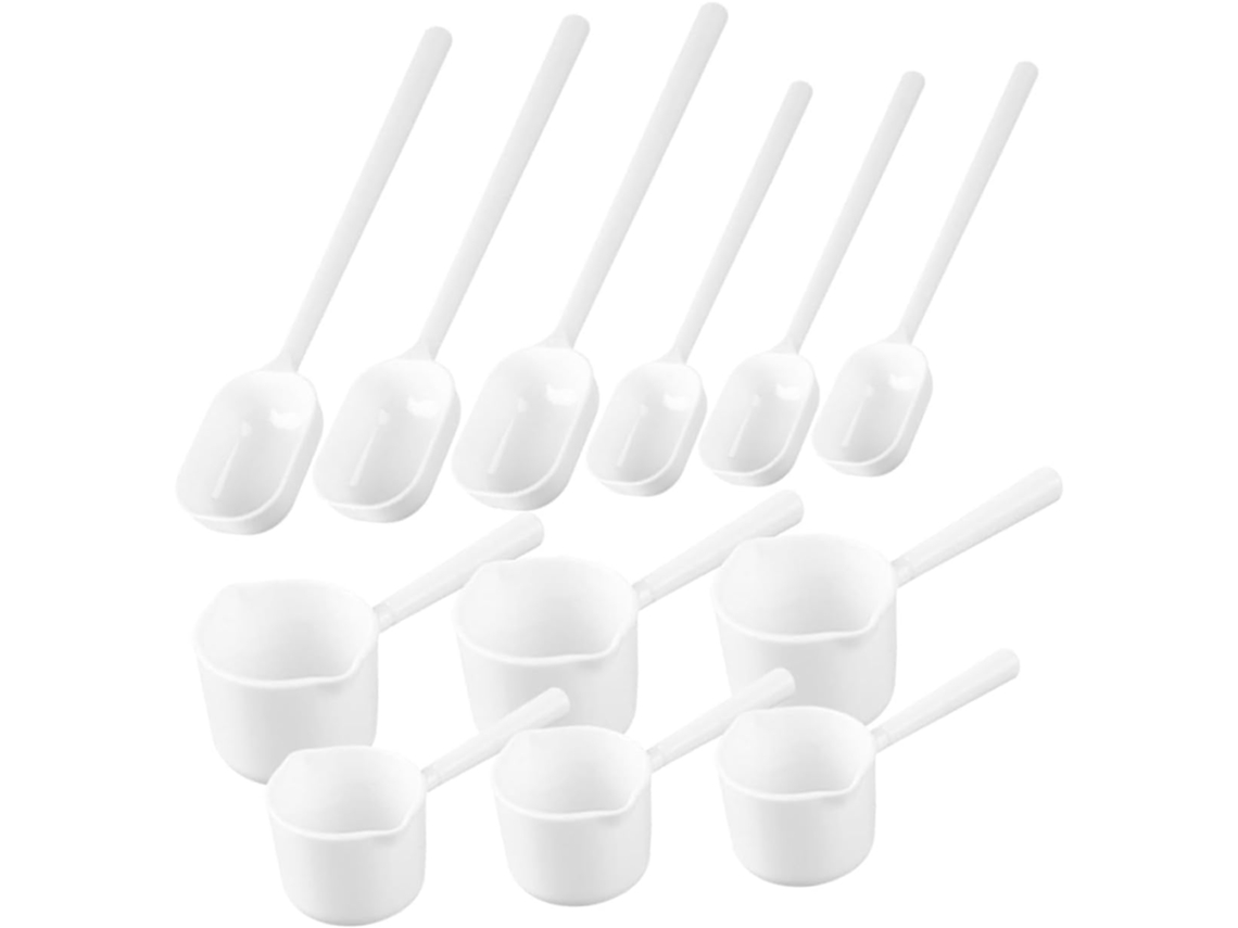 Conjunto De 40 Colheres Medidoras Transparentes Reutilizáveis