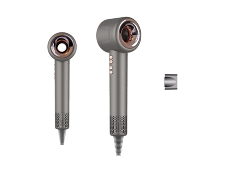 Secador de Cabelo ECELEN Hd13 Preto com Íons Negativos Sem Folhas Super 1600 W 3 Níveis de Temperatura