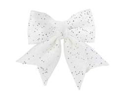 Rebe adornos de Lazo de Natal com Brilho para Árvore de Natal Festa Presente Decoração Casa 2/10pcs 2 Unidades Blanco