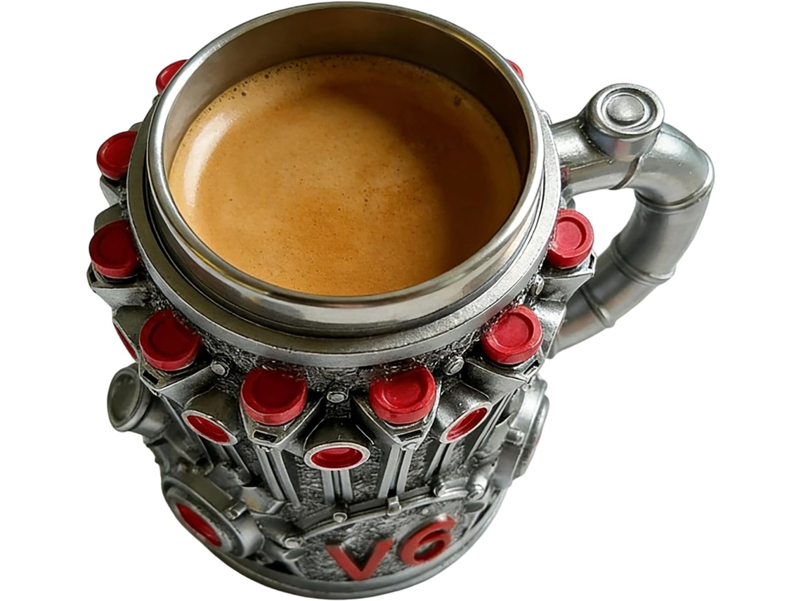 Caneca De Café Moderna De 350ml Com Design De Motor Para Decoração De Sala De Estar.