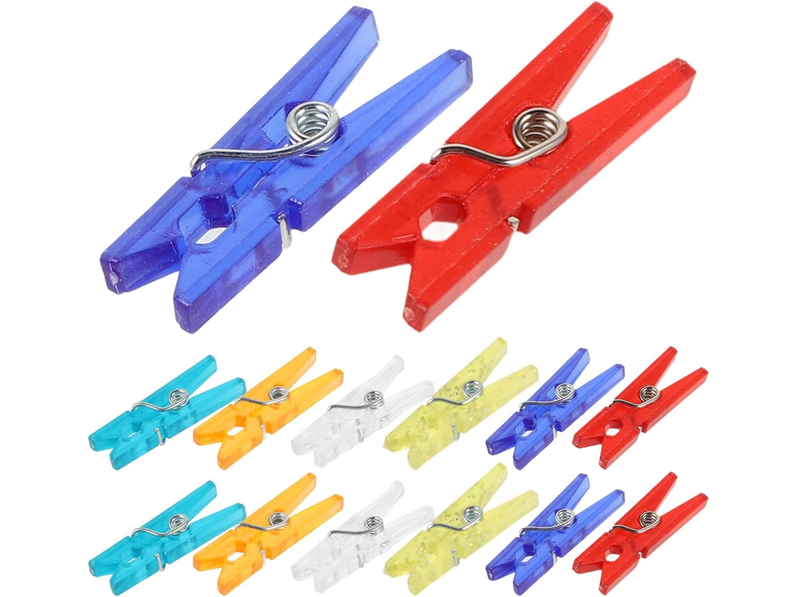 Mini Prendedores Vicasky Para Pendurar Roupas E Fotos, Plástico Resistente E Leve, 100 Cores Sortidas, 2, 5cm, Para