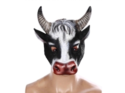 Máscara De Cabeça De Vaca Animal, Feliz Páscoa, Festival, Festa, Adereços De Performance, Meio Rosto, Espuma De Poliuretano Olysi Shop