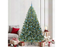 Vidaxl Árvore De Natal Artificial Com 300 Leds Verde 210 Cm Pe E Pvc