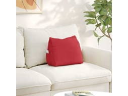 Vidaxl Travesseiro Para Costas Vermelho 45 X 20 X 35 Cm Tecido
