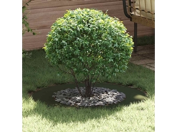 Vidaxl Adequado Para Anel De Árvore Plano Verde-oliva Ø50/80 Cm Aço