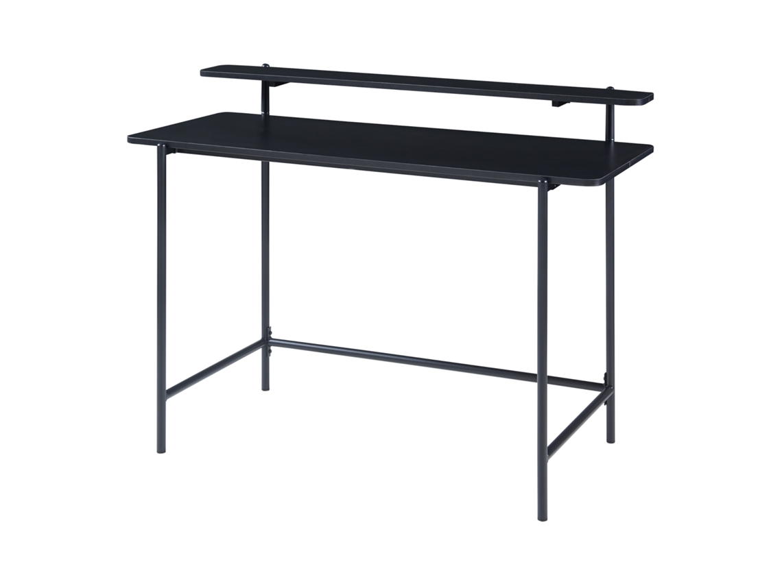 Secretária Samnanger com Prateleira em Aglomerado 120X55X88Cm Preto [EN.CASA]
