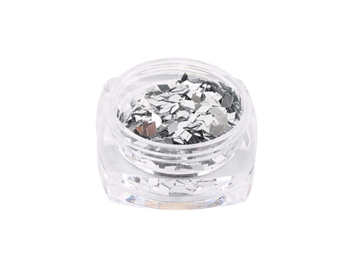 Decoração De Unhas Com Glitter Em Forma De Losango Paillette Sequin Manicure 7prata