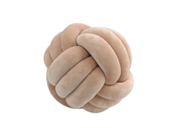 2026 almohada Redonda Nudo Suave de Tela Plush Relleno Algodón Pp Decoración Hogar 7.9x7.9in Beige
