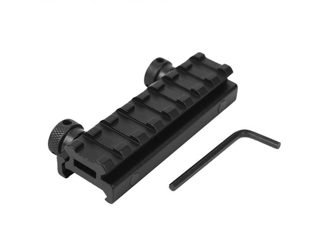 Suporte Elevado Picatinny 20mm Rail Cantilever 85mm Com 8 Slots Para Miras Opticas E Escopos