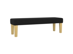 Bench, Benches Vidaxl Preto Tecido (100 X 30 X 30 Cm)