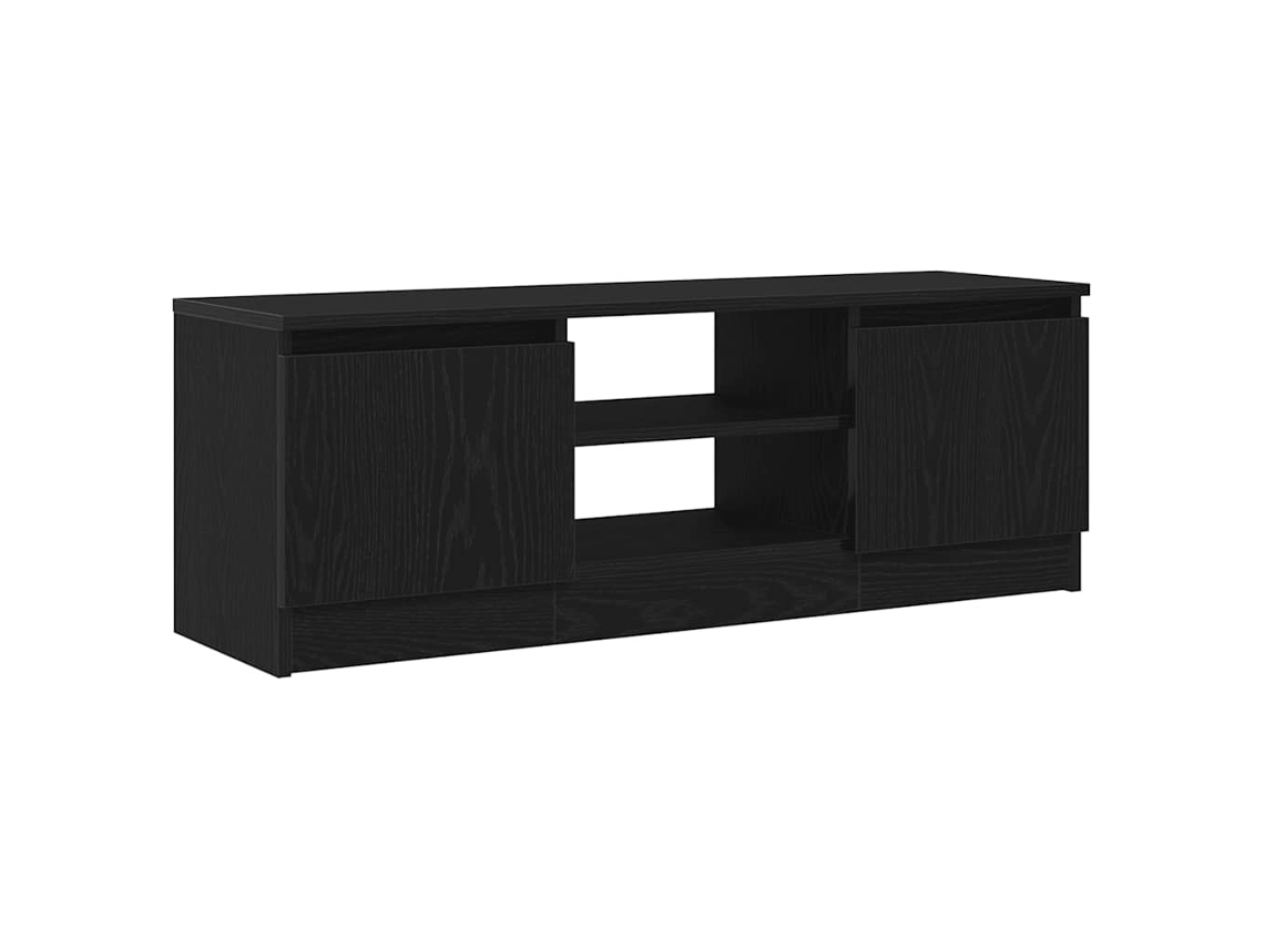 Móvel para TV Carvalho Preto 102x30x36 Cm Madeira Engenheirada MAISON EXCLUSIVE
