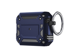 Capa Para Airpods 4 Em Tpu Híbrido Com Pc À Prova De Choque E Gancho.