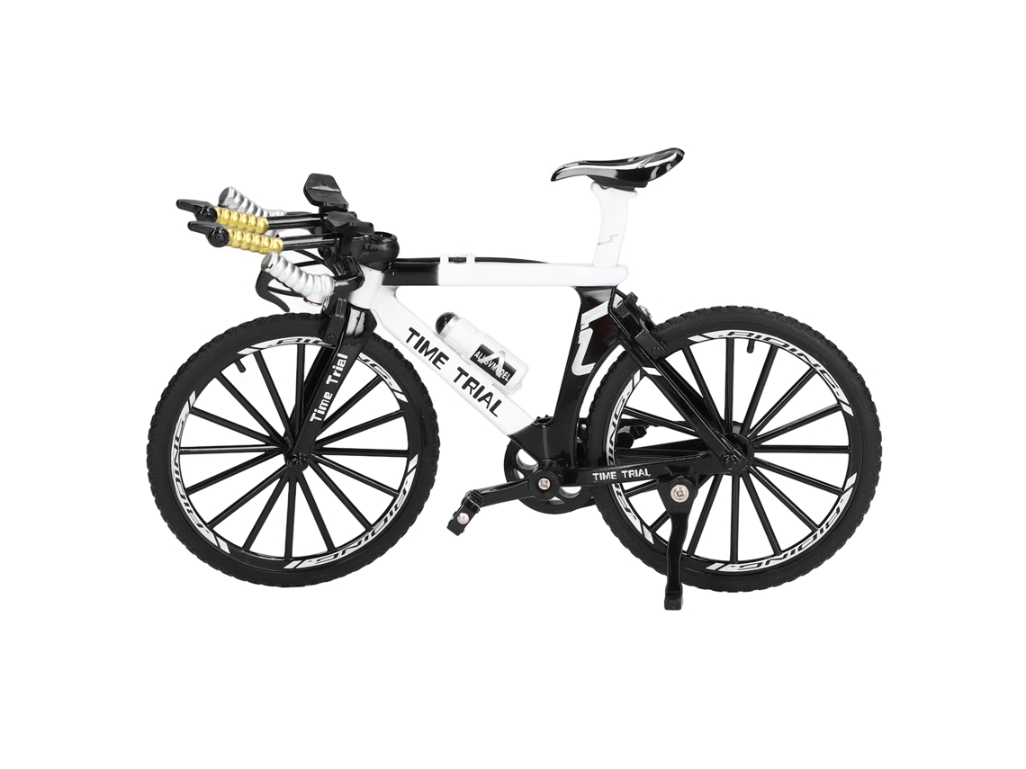 Primerox modelo de Bicicleta Mini de Dedo de Liga para Decoração e Presentes Branco