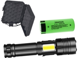 Lanterna Recarregável Com Led Ultrabrilhante Para Camping, Trilhas E Atividades.