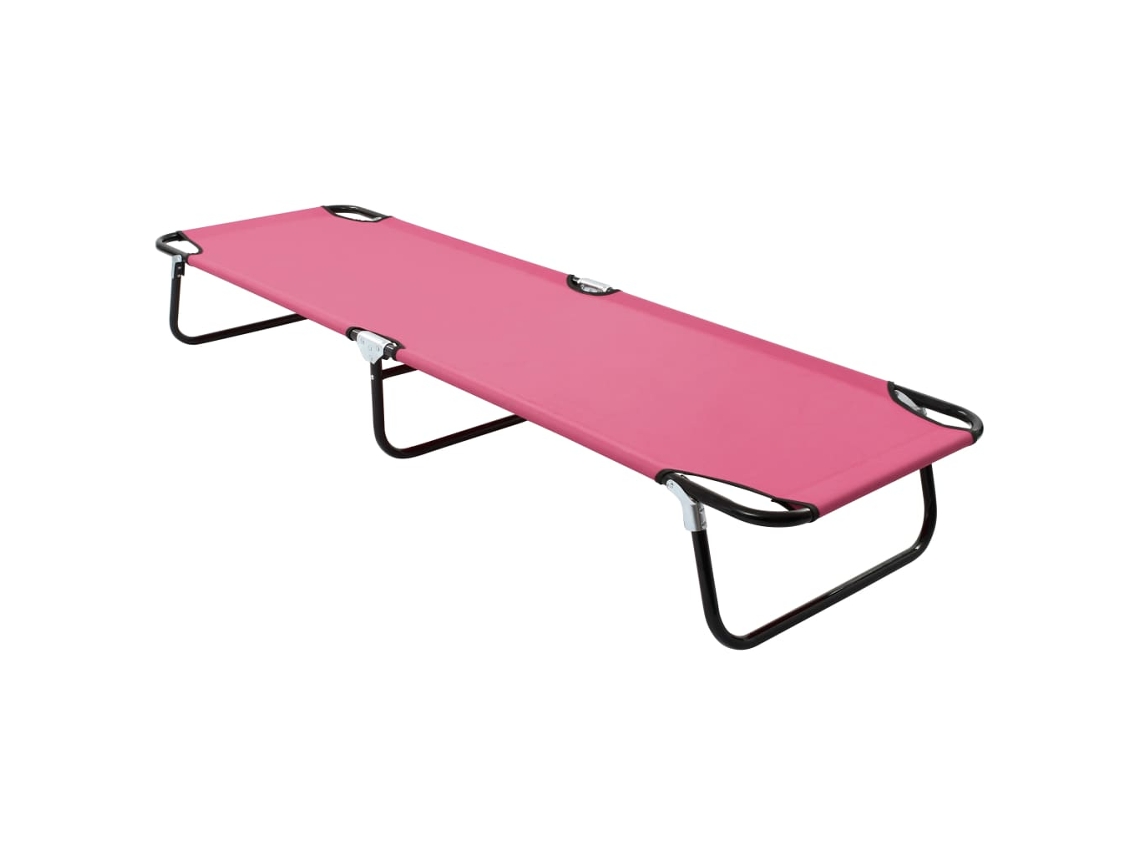 Sun Lounger, Sun Loungers Vidaxl Cor-de-rosa Tecido (n/a)