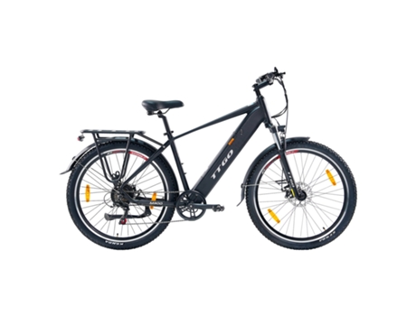 Bicicleta Elétrica Ttgo M300 Motor 250w Bateria 36v20ah Rodas De 27,5 Polegadas Travão De Disco Preto