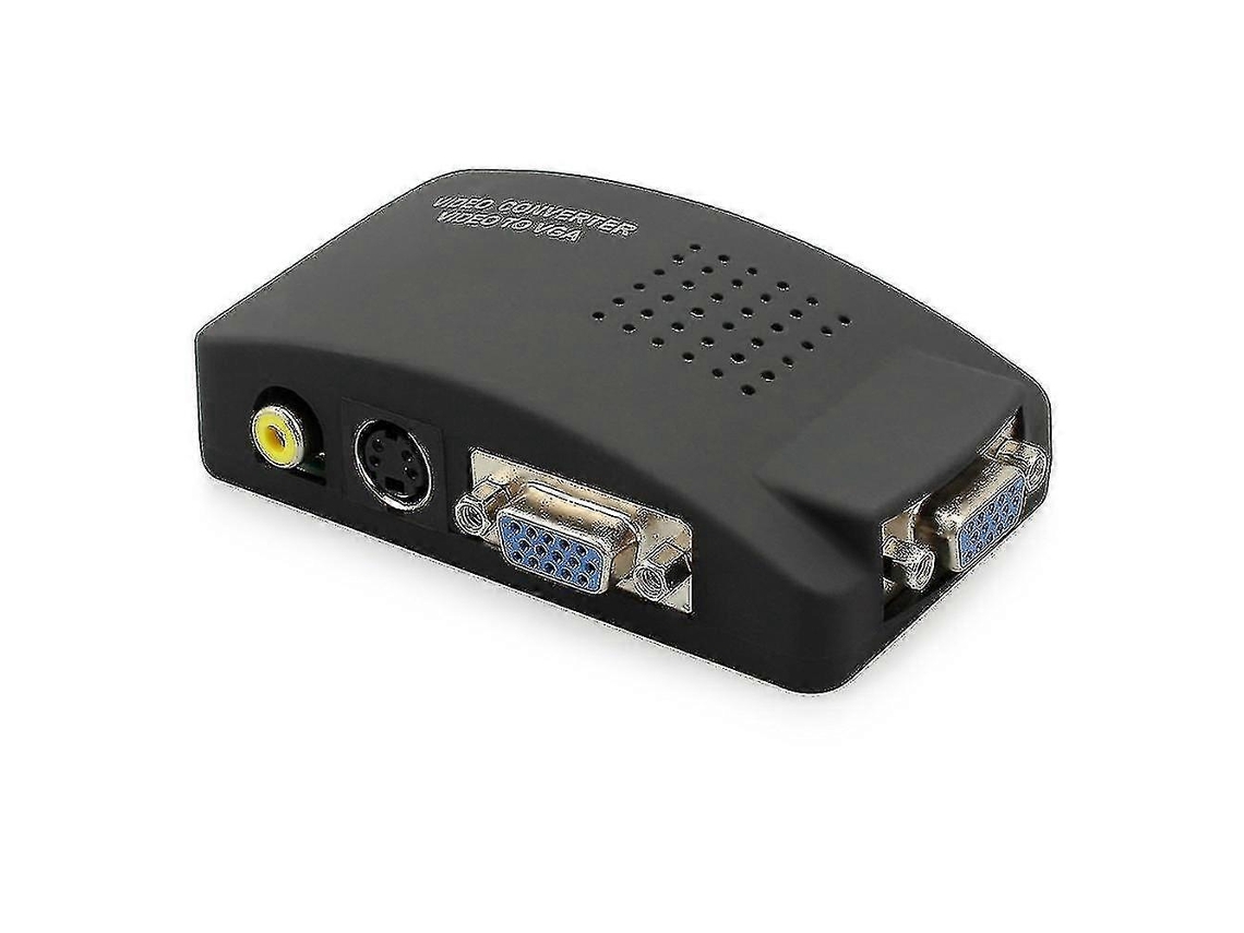 Conversor De Vídeo Para Vga Fgao Com S Video, Seletor De Saída Mini Box Aquaforge