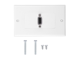 Panel de pared para toma VGA con adaptador de montaje, material ABS | S/MARCA
