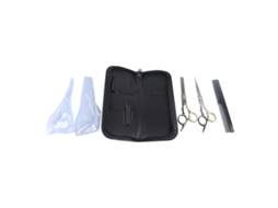 2026 tijeras de Corte de Pelo de Acero Inoxidable Set Manual Con Dientes Planos para Barbería Salón Hogar Negro Oro