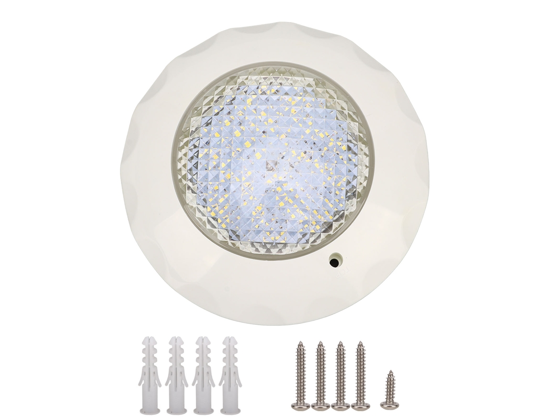 Lâmpada Subaquática Led Ip68 12v 15w com Placa Parede