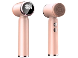 Escova Facial 6 Em 1 Para Limpeza E Esfoliação Escova Rotativa De Limpeza Facial Com Display Led Escova Elétrica De Limpeza Facial Rosa Yizhood