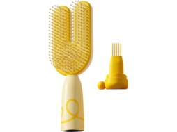 Escova de massagem magnética para cabelo em formato de U