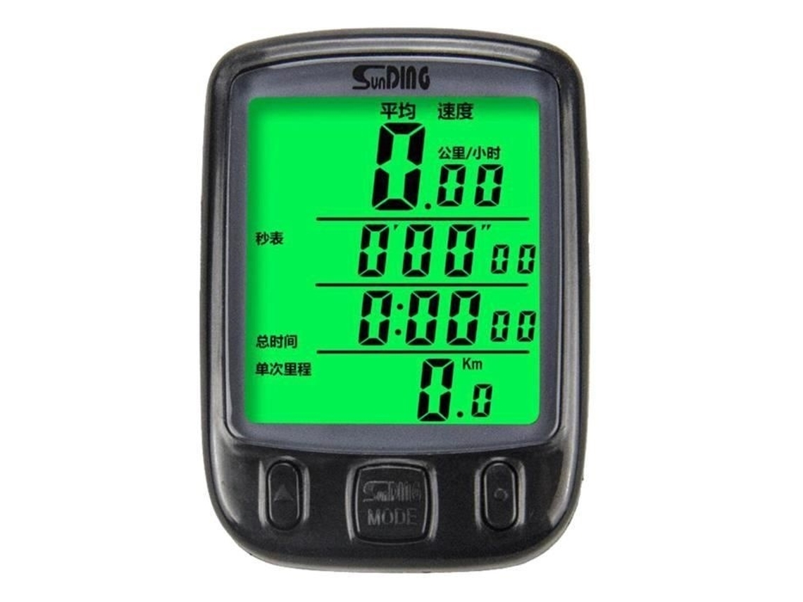 Lurelia Computador De Bicicleta Sem Fio Led, Preto / Branco / Verde