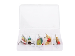 Lure Bait Set (compound Rotating, Long Casting Spoon) 360° Compound Rotating Spoon Lure Set, Lure Bait, Long Casting Spoon Bait, 5-piece Set