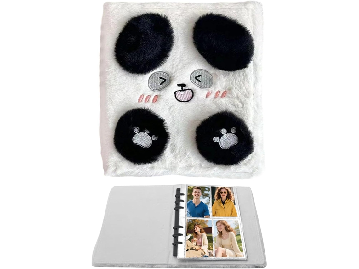 Álbum De Fotos Com Encadernação Em Espiral E Estampas Bichinhos Pelúcia, Pasta Para