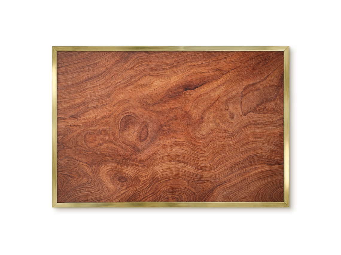 Quadro magnético de parede com textura de madeira para quarto Espelharte (60x40 cm)