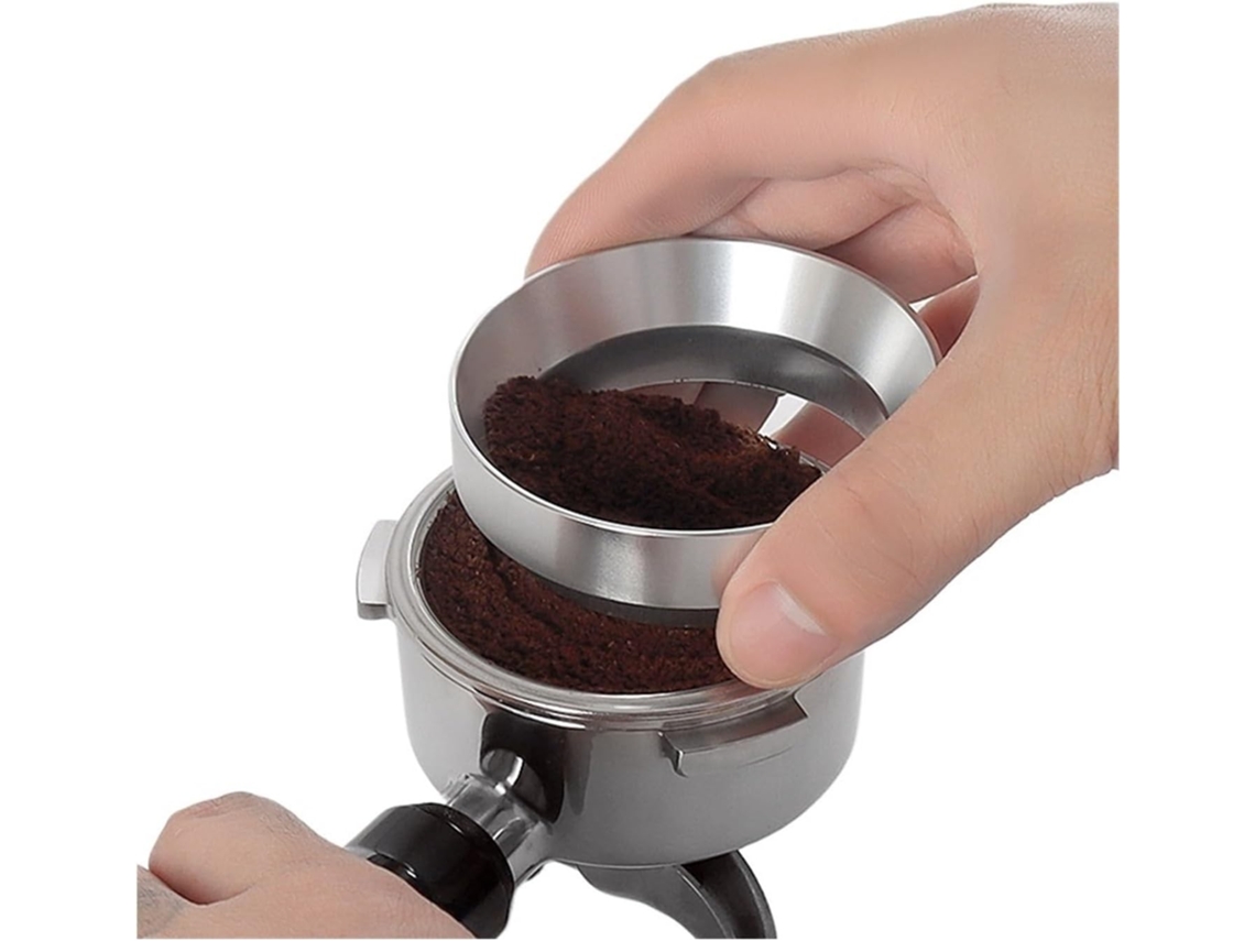 Funil Ou Anel Dosador Para Moedor De Café 58mm, 51mm, Prateado, Para Dosagem, Limpeza Ou Manutenção No Preparo De Café Espresso