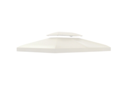 Tecido Oxford 600d para Gazebo 3x3m com Drenagem Branco Creme