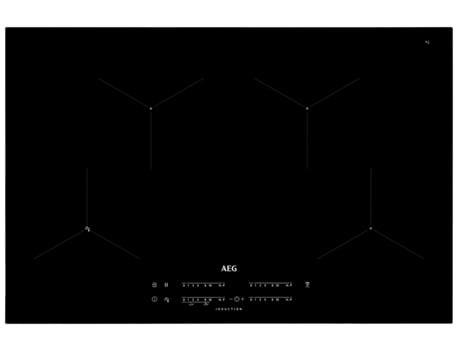Placa de Indução AEG Hob2Hood IAE84431FB (Elétrica - 78 cm - Preto) — Elétrica de Indução | Largura: 78 cm