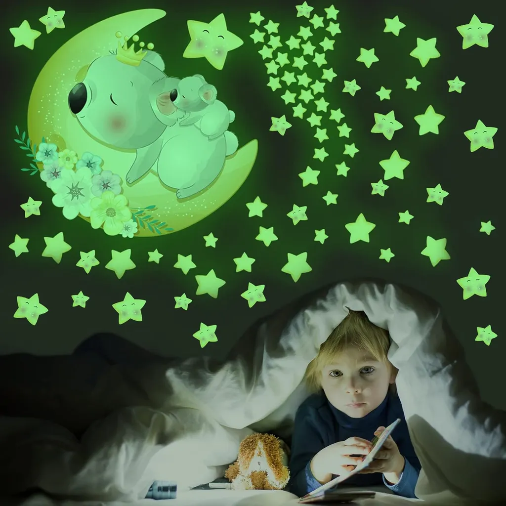 KOFIHETY Estrelas Que Brilham No Escuro Para Teto, Conjunto De Adesivos Fácil De Instalar, Melhor Presente Para Decoração De Quarto Infantil, Cria Um Céu Notu