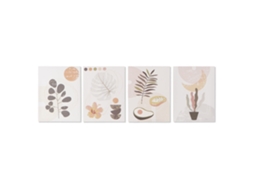 Quadro DKD HOME DECOR Flowers (30 x 1.8 x 40 cm)