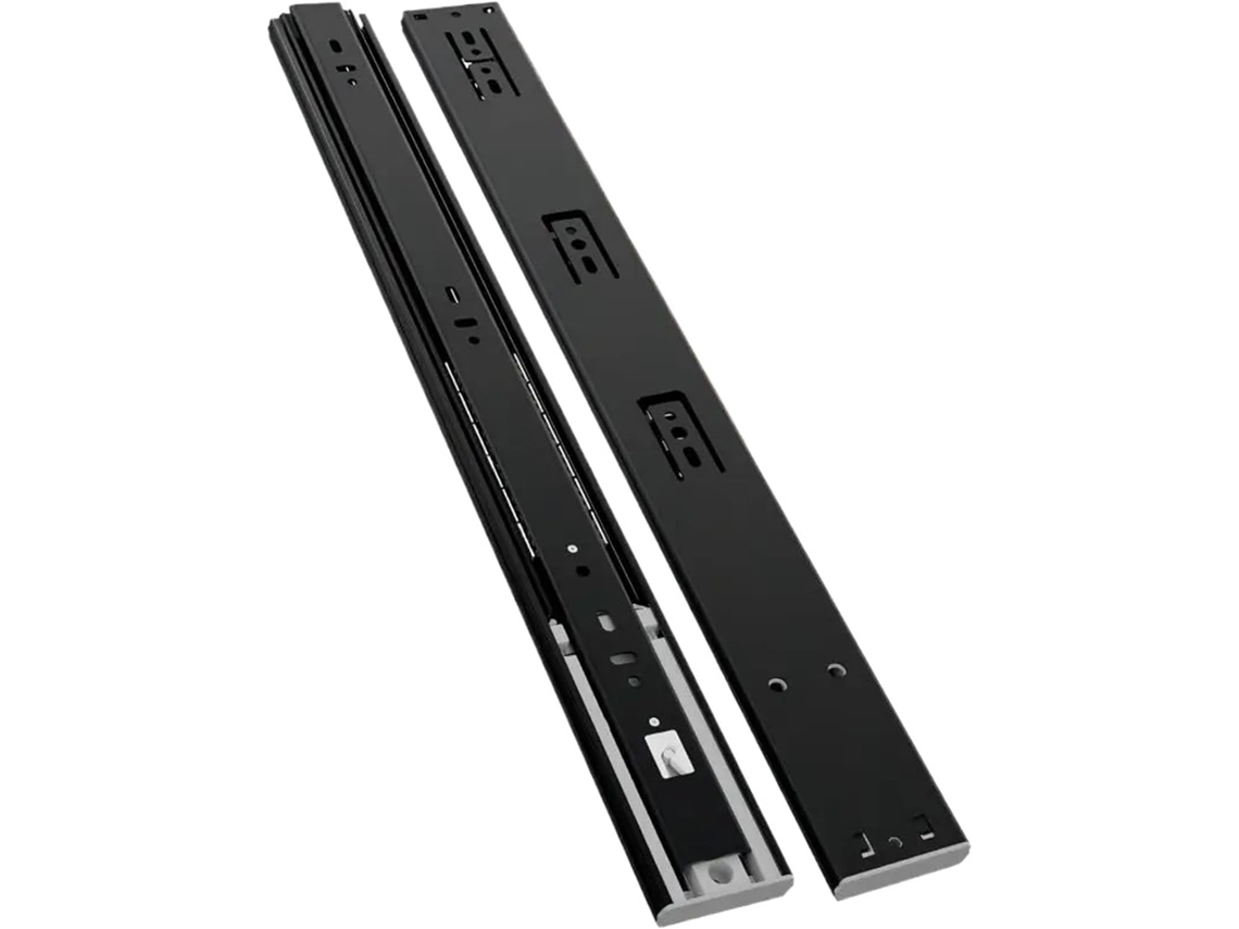 Corrediças Para Gavetas, Conjunto De 4 Peças, Com Sistema De Abertura Por Pressão, Silenciosas, Com Retorno Silencioso