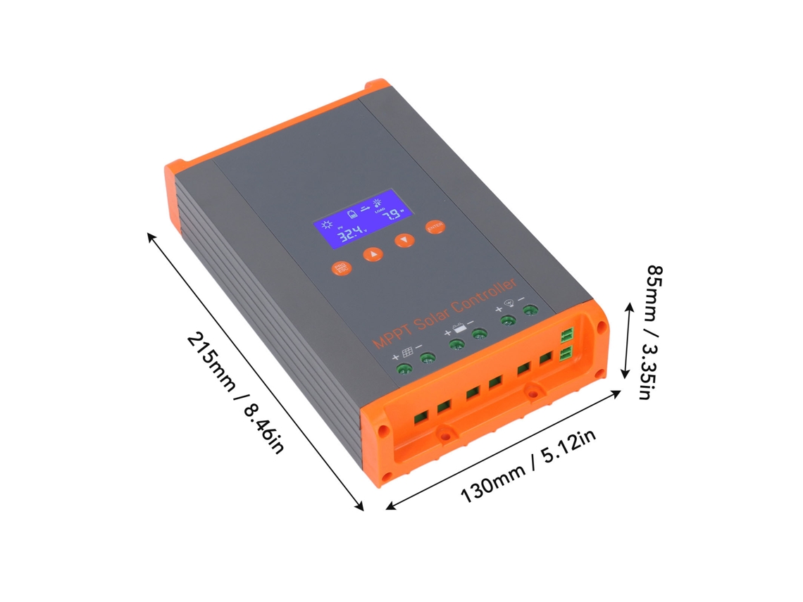 Controlador De Carga Solar Mppt Laxiscreed 60a Compatível Com 12v, 24v, 36v E 48v
