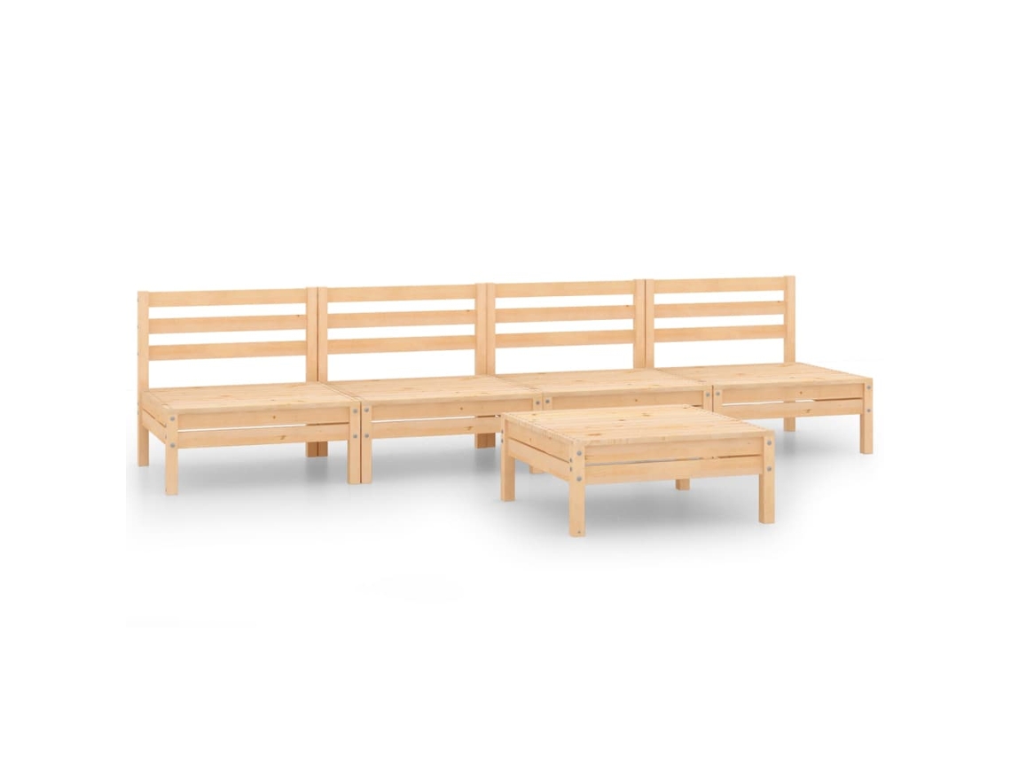 Garden Lounge Set, Garden Lounge Sets Vidaxl Marrom Madeira De Pinho (n/a)