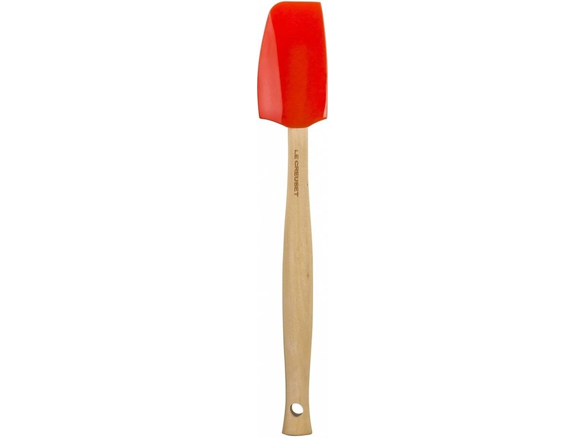 Espátula LE CREUSET (Laranja - Madeira, Silicone - 28 cm)