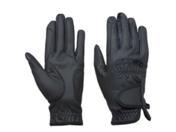Luvas de Couro Sintético Preto Mlexhis