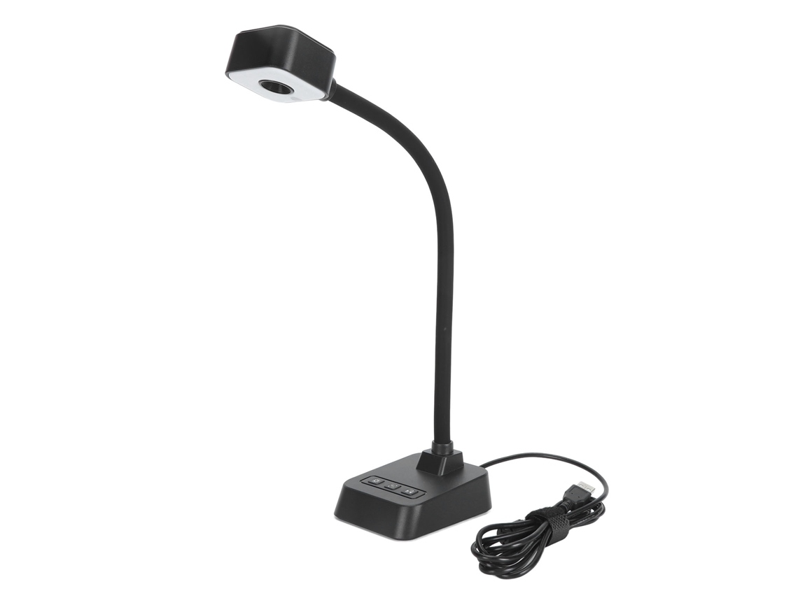 Câmera De Documento Usb 4k Com Lente Rotativa 360°, Auto Foco, Luz Led 3 Níveis E Microfone Com Redução De Ruído Para Windows