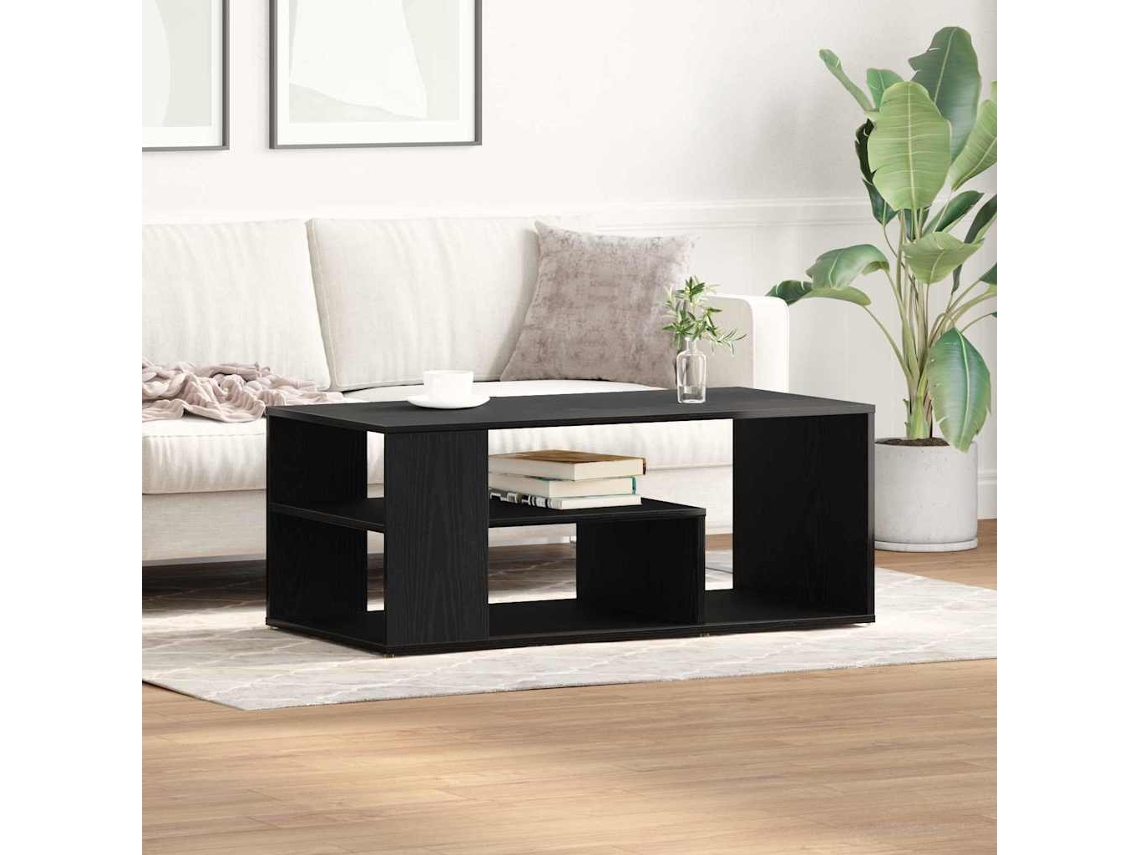 Vidaxl Mesa De Centro Carvalho Preto 100 X 50 X 40 Cm