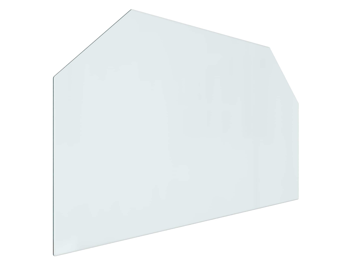 Maison Exclusive - Placa De Vidro Para Lareira Transparente 100 X 60 Cm Vidro