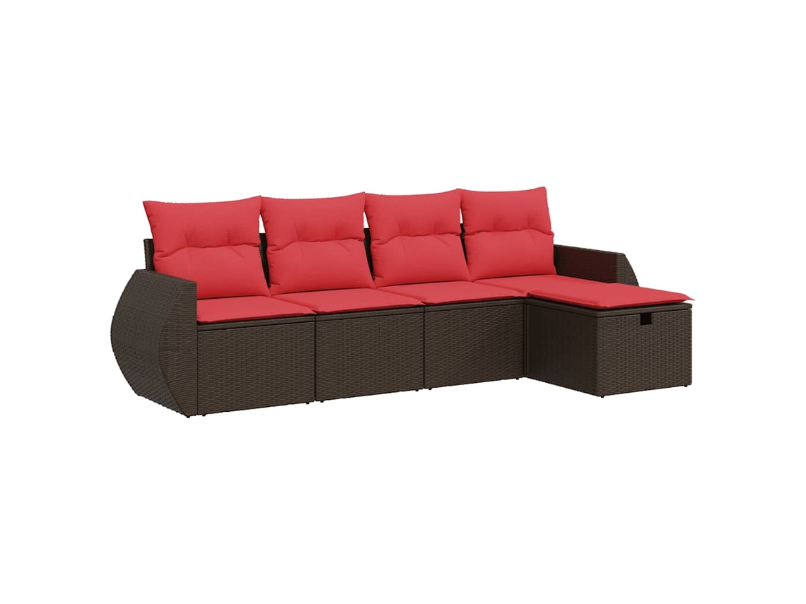 Garden Sofa Set, Garden Sofa Sets Vidaxl Marrom Rattan / Vime (n/a)