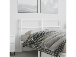 Cabecero de metal blanco de 135 cm