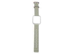 2026 pulseira de Silicone com Capa Protetora para Watch Fit 3 Verde
