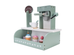 Primerox brinquedo de Cafeteira de Madeira para Crianças Conjunto de Role Play com Acessórios